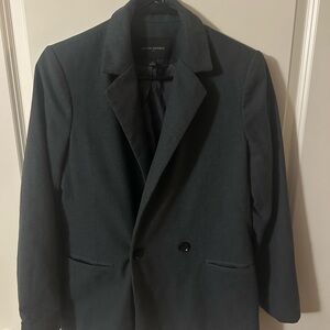 Banana Republic Dark Gray Double Breasted Blazer